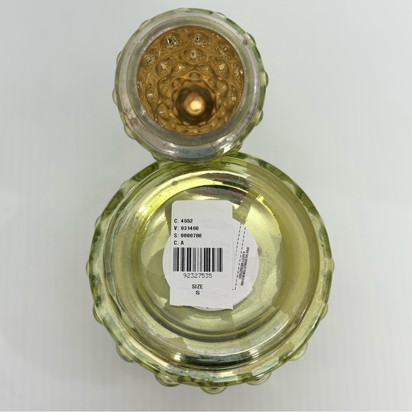 NEW Anthropologie Tree Gold Glass Candle “A” Monogram Balsam Cedarwood 8” - Picture 6 of 8
